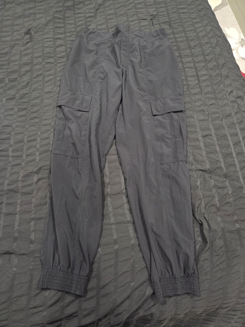 Athleta Black Womenss Cargo Jogger Pants